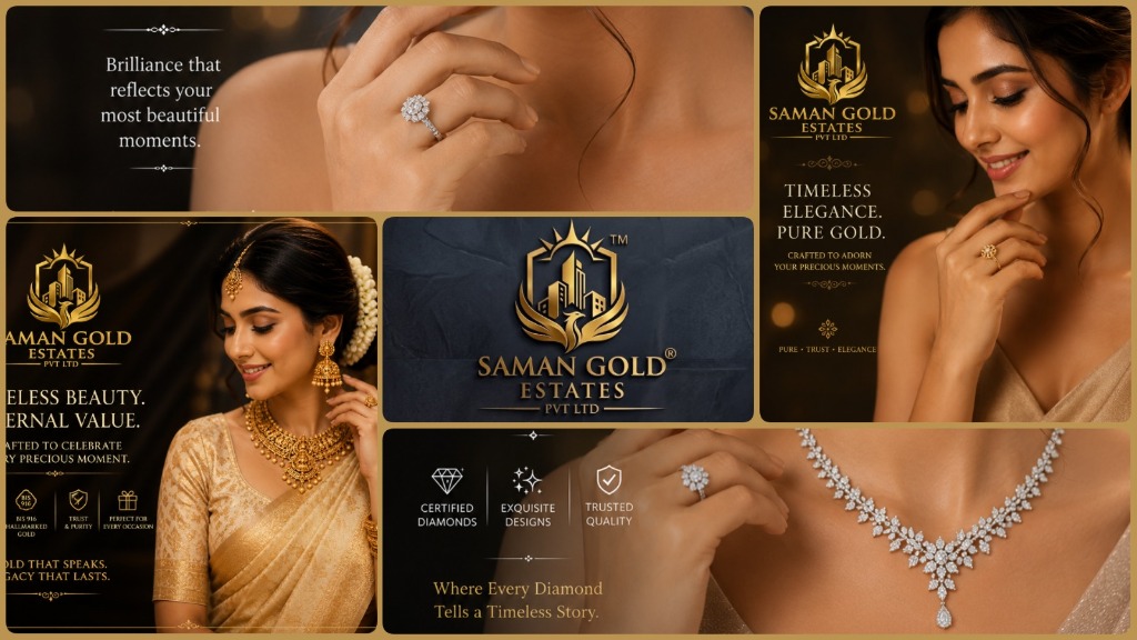 Saman Gold Estates Brand Collage